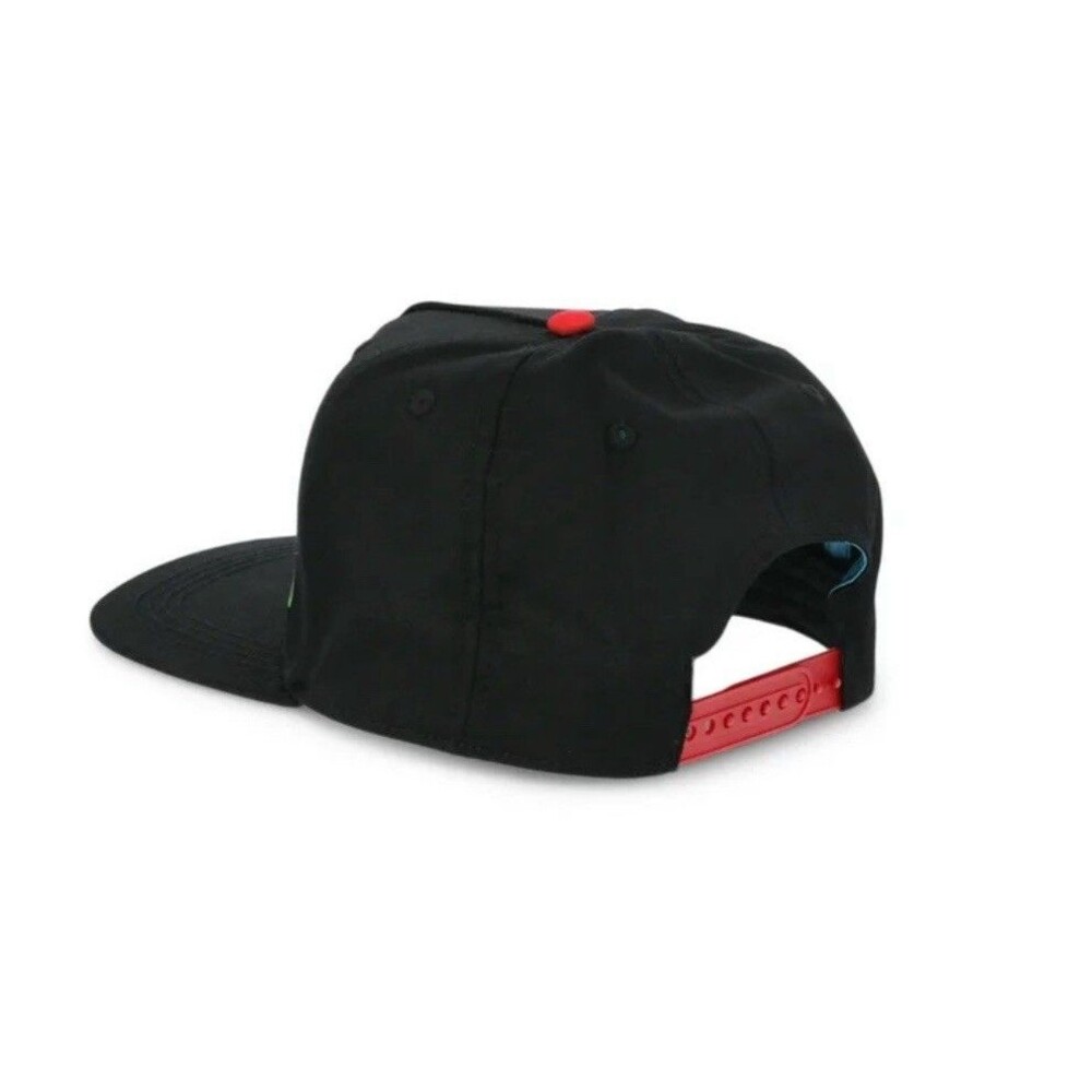 Nintendo Super Mario Black Graphic Snapback Hat Youth One Size Fits Most - Picture 4 of 4